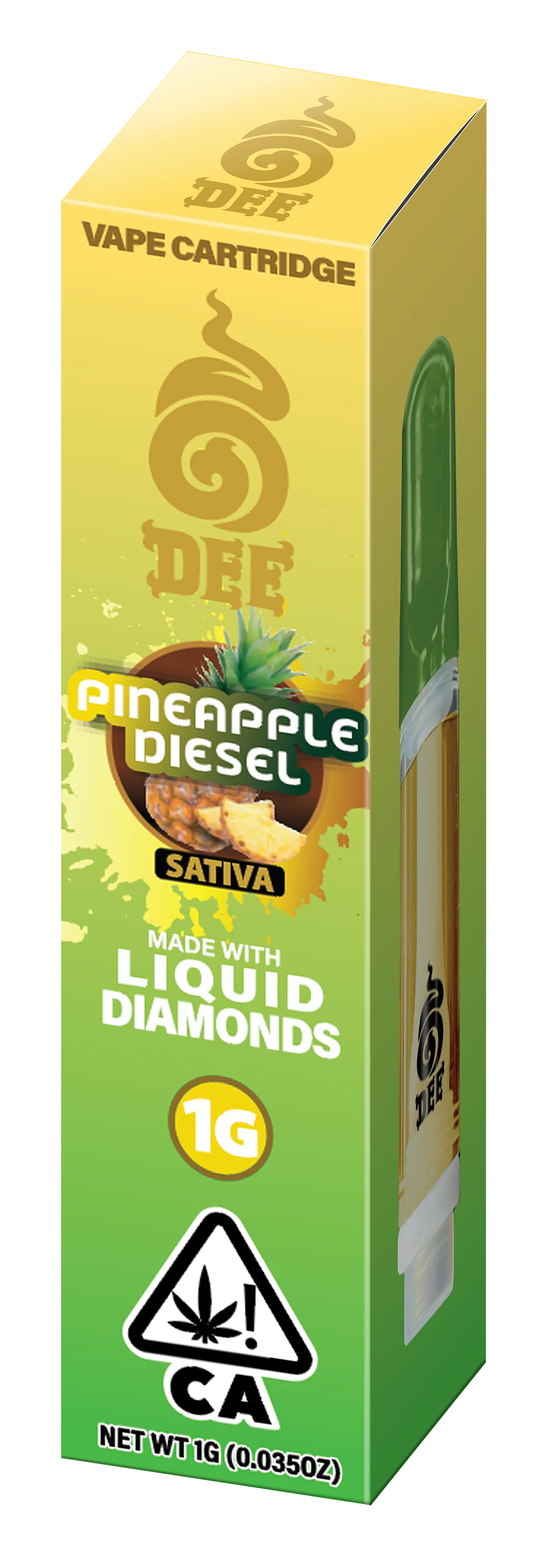 Dee Pineapple Diesel Vape Cartridge 1g - Image 2