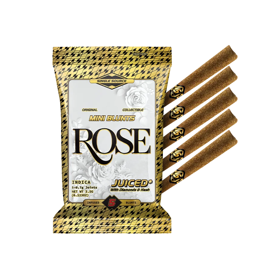 Rose Indica Mini Blunts 5pk - Image 2